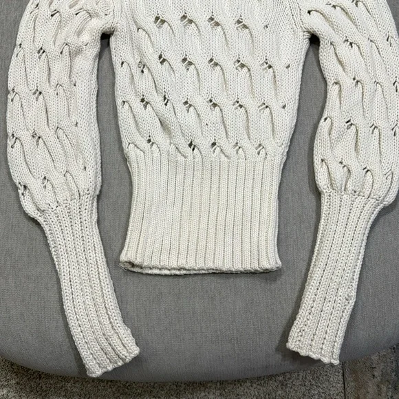 Zara Knit Sweater with Cutouts - Picture 2 of 5
